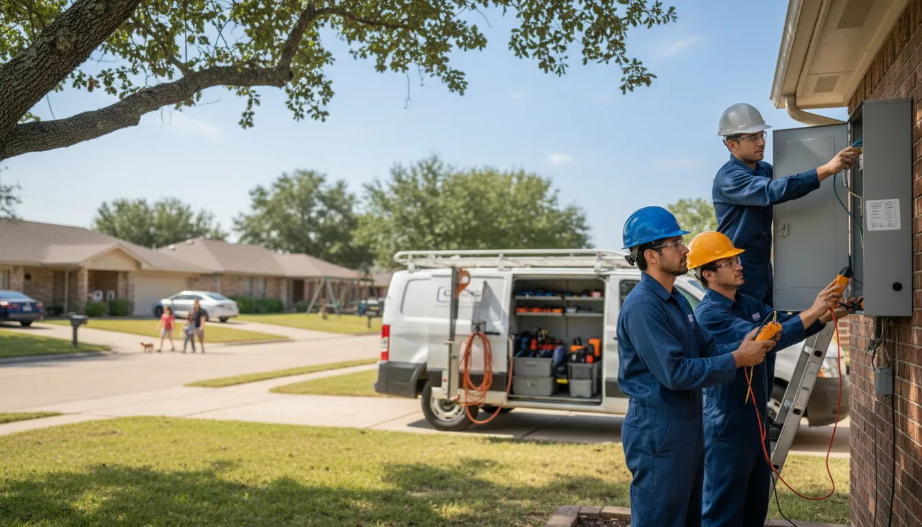 Certified electrician providing emergency electrical services in Kesley, IA